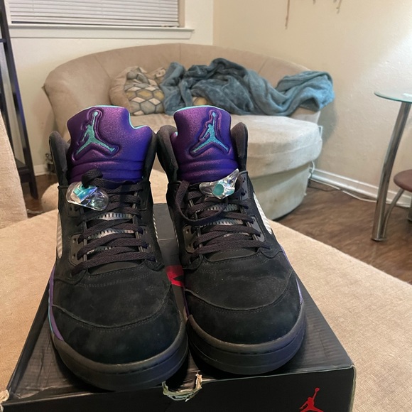 Jordan retro 5 black grapes size 14 - Picture 7 of 9